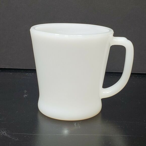 Vintage 1940s Fire King White Milk Glass Mug Cup - Picture 1 of 10